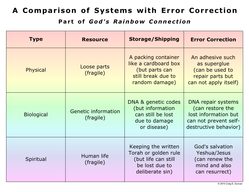 A Comparison of Systems with Error Correction